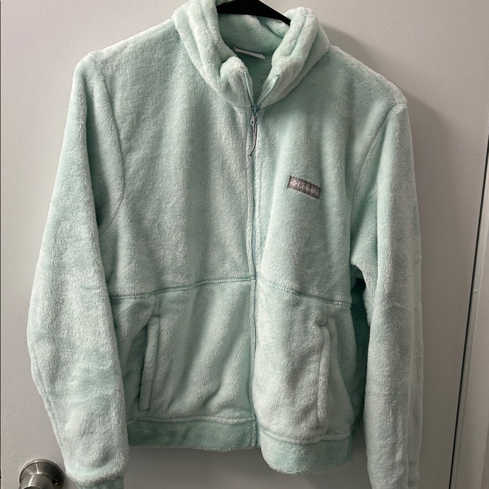 Columbia Light Green Fleece Jacket